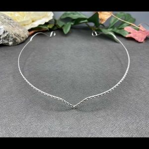 Sterling silver Celtic pattern tiara headband